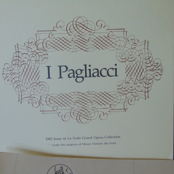 I Pagliacci Bradford Exchange Alabaster Plate - Picture 10 of 16